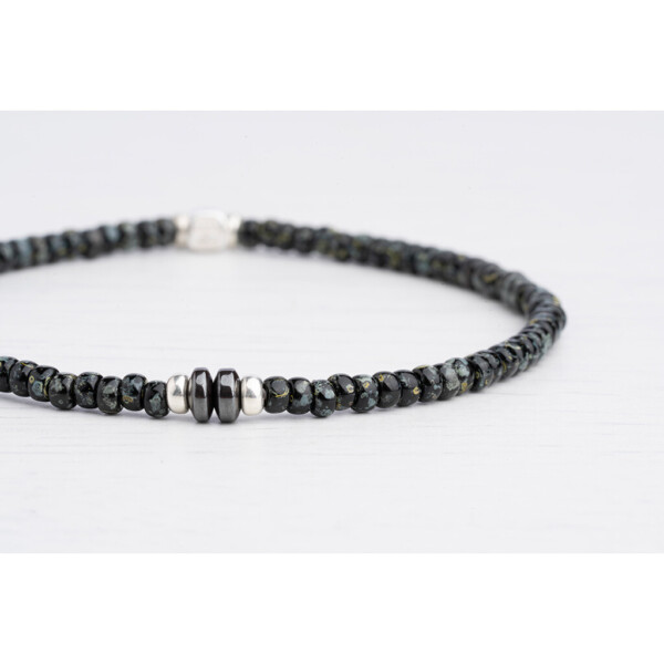 2mm Siyah Picasso Miyuki - Hematit Taşlı Bileklik