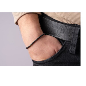 3mm Mat Siyah Miyuki-Gümüş-Labradorit Taşı Bileklik