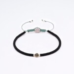 3mm Mat Siyah Miyuki-Gümüş-Labradorit Taşı Bileklik