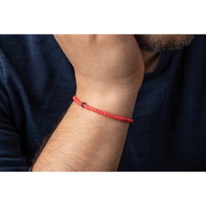 3mm Portakal Çiçeği Miyuki-4mm Kök Yakut Taşı Bileklik