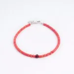 3mm Portakal Çiçeği Miyuki-4mm Kök Yakut Taşı Bileklik