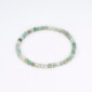 4mm Amazonit Taşı 925 Ayar Gümüş Bileklik