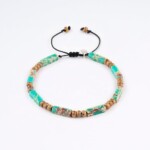 Kehribar Sarı Miyuki Boncuklu - Varisit Taşlı Bileklik PB24455