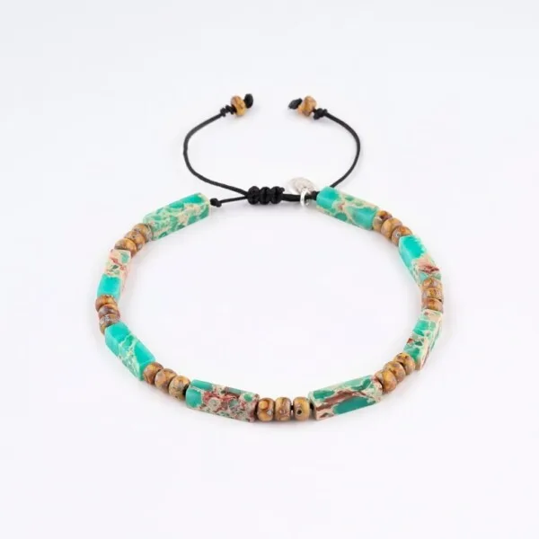 Kehribar Sarı Miyuki Boncuklu – Varisit Taşlı Bileklik PB24455 Kehribar Sarı Miyuki Boncuklu - Varisit Taşlı Bileklik PB24455