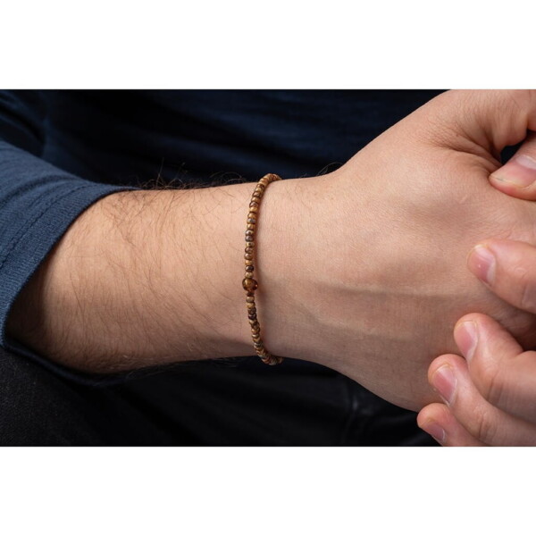 4mm Kehribar Taşı-Kehribar Sarı Miyuki Boncuk Bileklik