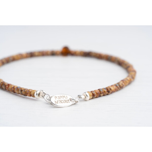 4mm Kehribar Taşı-Kehribar Sarı Miyuki Boncuk Bileklik