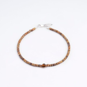 4mm Kehribar Taşı-Kehribar Sarı Miyuki Boncuk Bileklik