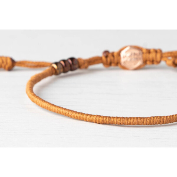 4mm Miyuki + Bronz Kaplama Gümüş Bileklik 4mm Miyuki + Bronz Kaplama Gümüş Bileklik