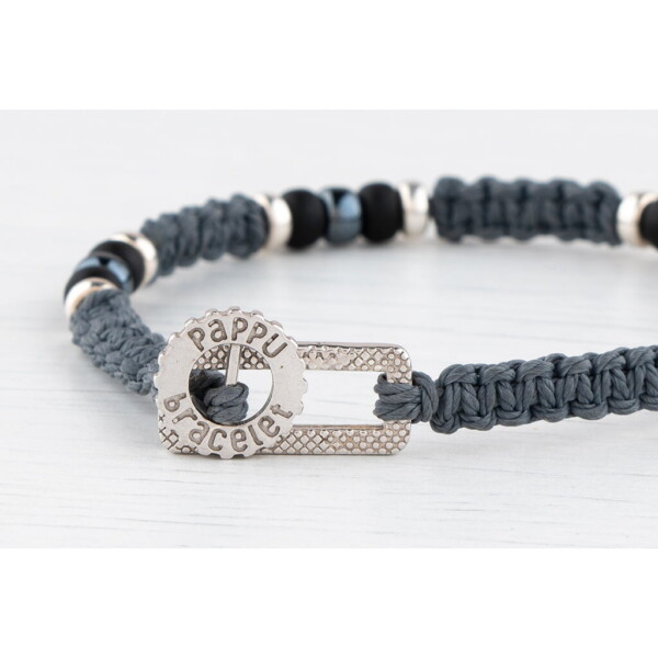 4mm Miyuki + Gümüş İndigo Mavi Makrome Bileklik