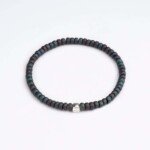 Yeşil Miyuki - 925 Gümüş - Tamtur Bileklik - Petrol