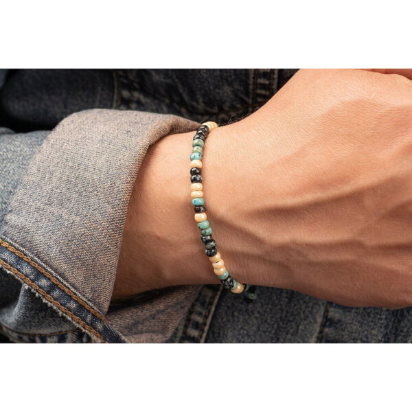 4mm Renkli Miyuki Boncuk-925 Ayar Gümüş Bileklik