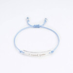 Kişiye Özel 925 Gümüş Bebe Mavi İsimli Bileklik PB22517
