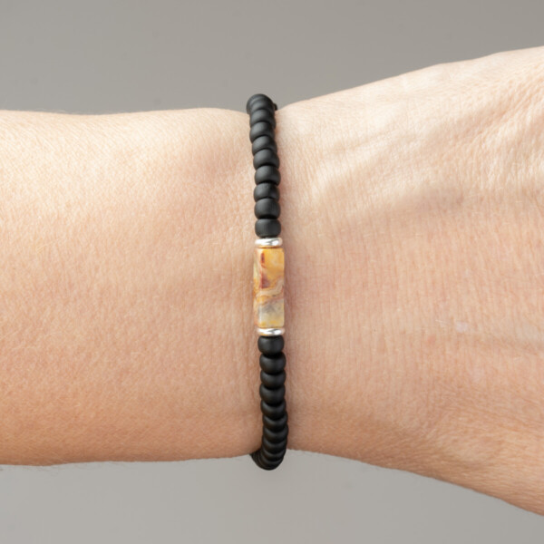 Ağaç Jasper Taşı - Miyuki Boncuklu Tamtur Bileklik - Kök