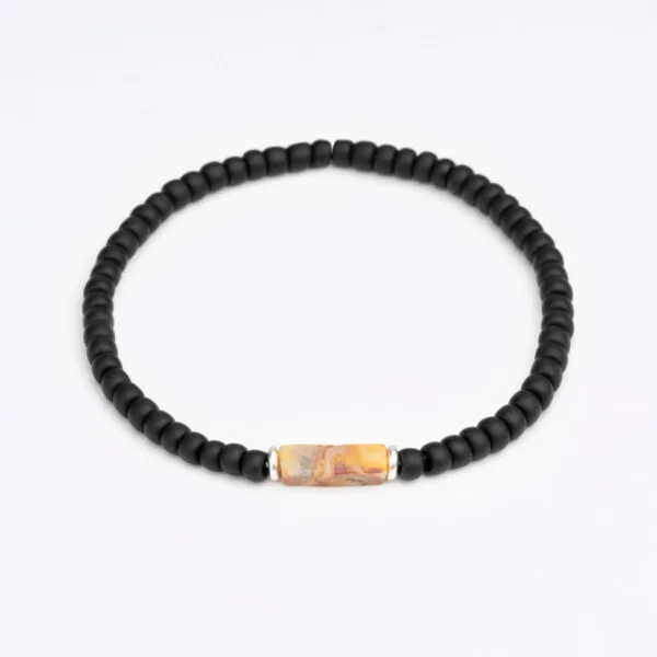 Ağaç Jasper Taşı - Miyuki Boncuklu Tamtur Bileklik - Kök