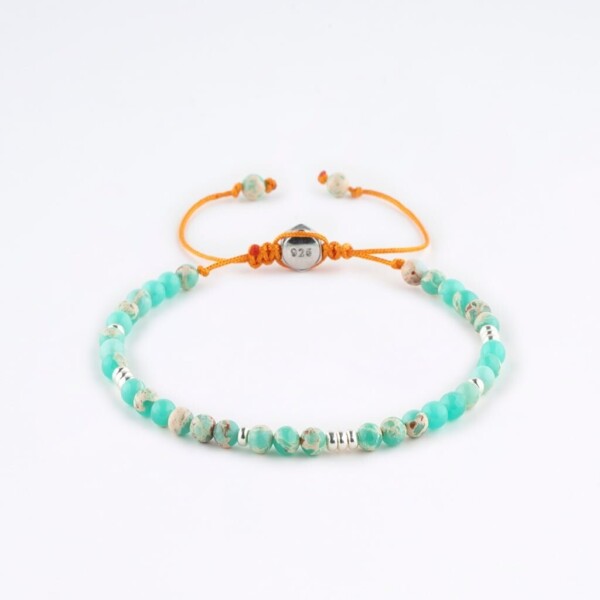 Agalmatolite Taşı + 925 Gümüş Bileklik PB23762 Agalmatolite Taşı + 925 Gümüş Bileklik PB23762