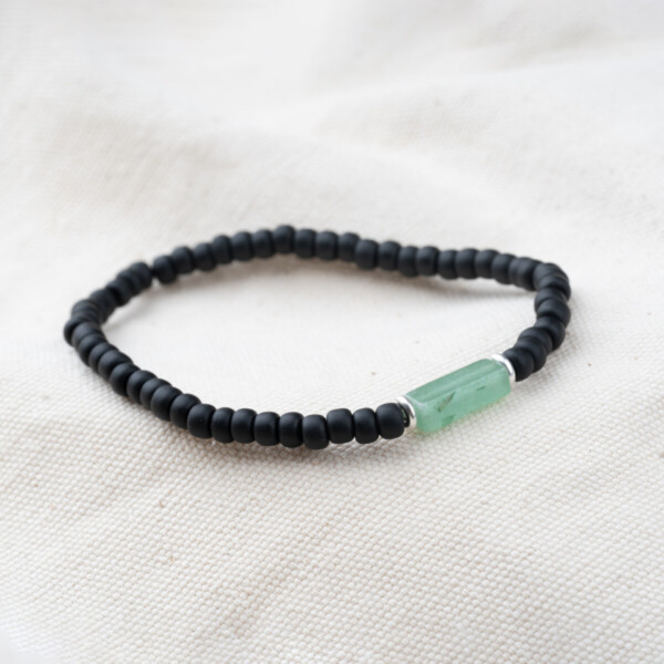 Aventurin Taşı - Miyuki Boncuklu Tamtur Bileklik PB29410 Aventurin Taşı - Miyuki Boncuklu Tamtur Bileklik PB29410