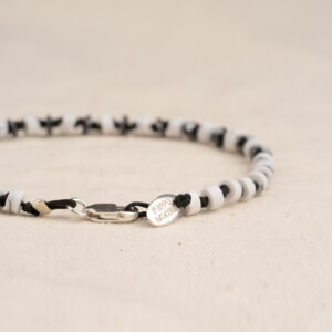 Havlit ve Hematit Taşı Bileklik - Düğüm