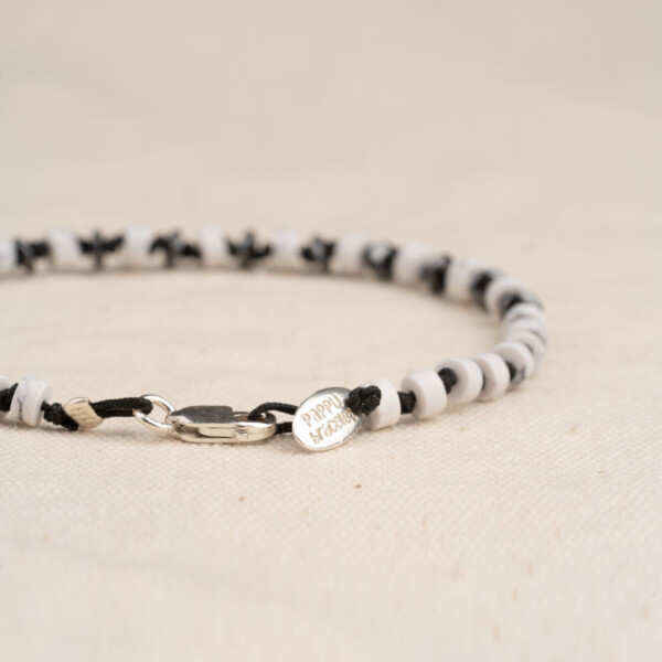 Havlit ve Hematit Taşı Bileklik - Düğüm