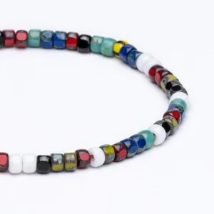 4mm Miyuki ve Çek Boncuklu Renkli Bileklik - Heybeliada