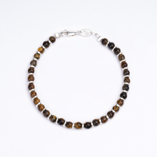 Kaplan Gözü Taşı - 925 Ayar Gümüş Bileklik - Gümüşay