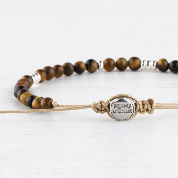 Kaplan Gözü Taşı - 925 Ayar Gümüş Bileklik - Kanyon