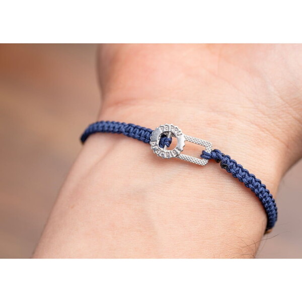 Kehribar Sarı Miyuki-925 Ayar Gümüş-Paraşüt İpli Makrome Bileklik