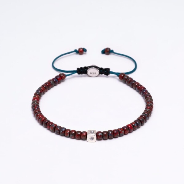 Kırçıllı Bordo Renk Miyuki Boncuk-925 Gümüş Bileklik Kırçıllı Bordo Renk Miyuki Boncuk-925 Gümüş Bileklik