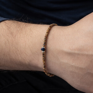 Lapis Taşı - Kehribar Sarı Miyuki Boncuklu Bileklik - Güneş