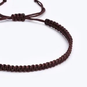 Makreno Paraşüt İpli Makrame Örgü Haki Yeşil Unisex Bileklik