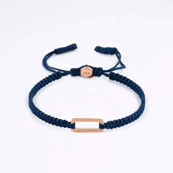 Makrome-Tibet Örgü 925 Gümüş Lacivert Renk Bileklik Makrome-Tibet Örgü 925 Gümüş Lacivert Renk Bileklik