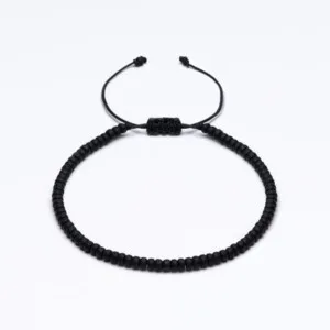 Miyuki 3mm Siyah Paraşüt İpli Unisex Bileklik