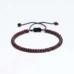 Miyuki 4mm Kırçıllı Bordo Paraşüt İpli Unisex Bileklik