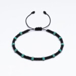 Miyuki - Boncuk Siyah Paraşüt İpli Unisex Bileklik