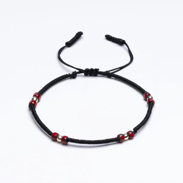 Miyuki + Gümüş + Boncuk Siyah Unisex Bileklik