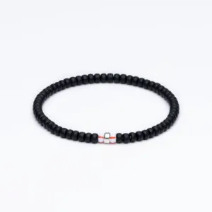 Miyuki + Gümüş Siyah Unisex Bileklik