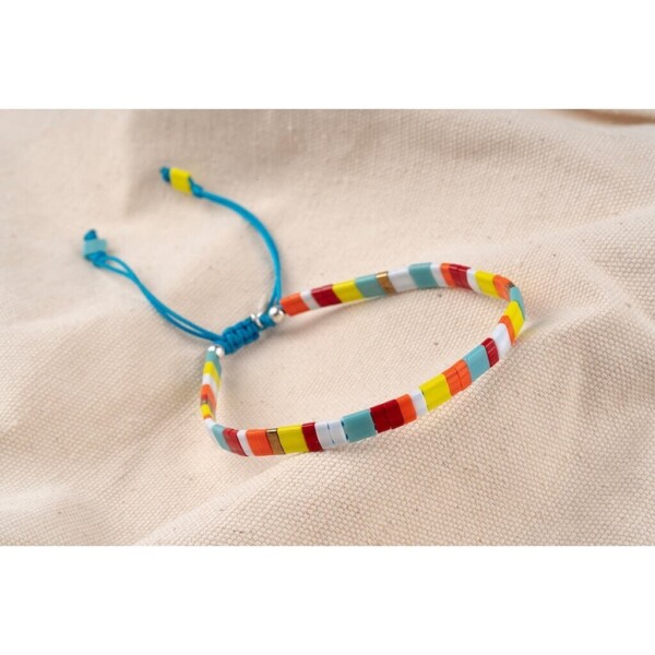 Miyuki Tale Boncuk + Gümüş Paraşüt İpli Bileklik