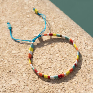 Miyuki Tila Boncuk - Gümüş Paraşüt İpli Bileklik