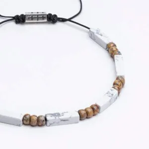 Miyuki + Varisit Taşı + Gümüş Kehribar Sarı Unisex Bileklik