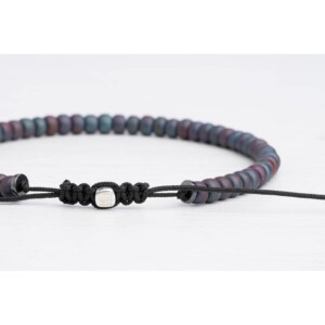 Petrol Mavi Miyuki Boncuk - 925 Gümüş Bileklik PB24412 - Görsel 8