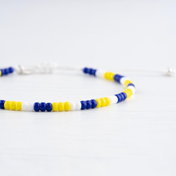 Renkli Miyuki 925 Gümüş Beyaz Paraşüt İpli Bileklik