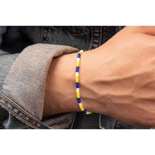 Renkli Miyuki 925 Gümüş Beyaz Paraşüt İpli Bileklik