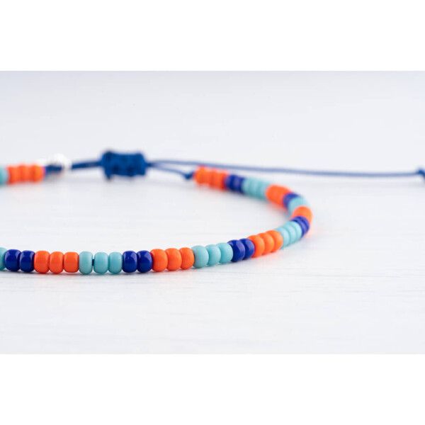 Renkli Miyuki 925 Gümüş Parlament Mavi Paraşüt İpli Bileklik