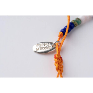 Renkli Miyuki 925 Gümüş Turuncu Paraşüt İpli Bileklik
