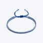 Sarmal Makrame Örgü Mavi / Beyaz Paraşüt İpli Unisex Bileklik