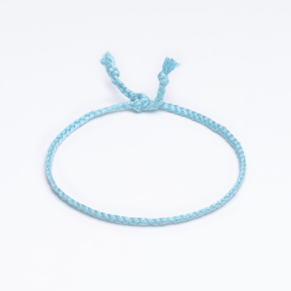 Sharadamba 3mm Gök Mavisi Koton İpli Unisex Bileklik Sharadamba 3mm Gök Mavisi Koton İpli Unisex Bileklik