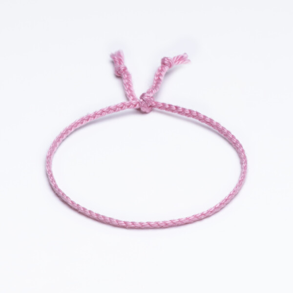 Sharadamba 3mm Pembe Koton İpli Unisex Bileklik Sharadamba 3mm Pembe Koton İpli Unisex Bileklik