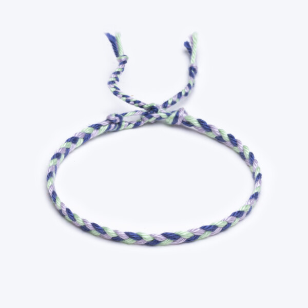 Sharadamba Koton İpli Renkli Saç Örgü Bileklik