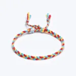 Sharadamba Koton İpli Renkli Saç Örgü Bileklik