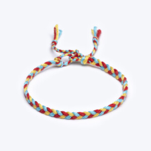 Sharadamba Koton İpli Renkli Saç Örgü Bileklik