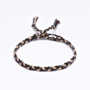 Sharadamba Koton İpli Renkli Saç Örgü Bileklik PB4764